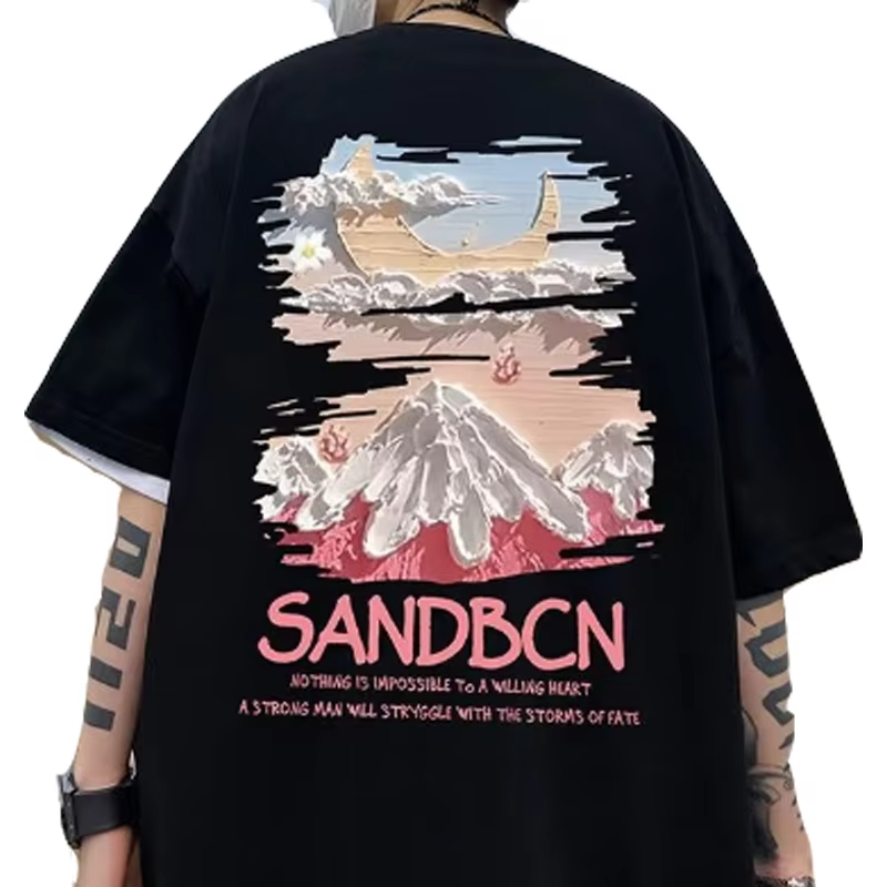 100% cotton oversized t shirt