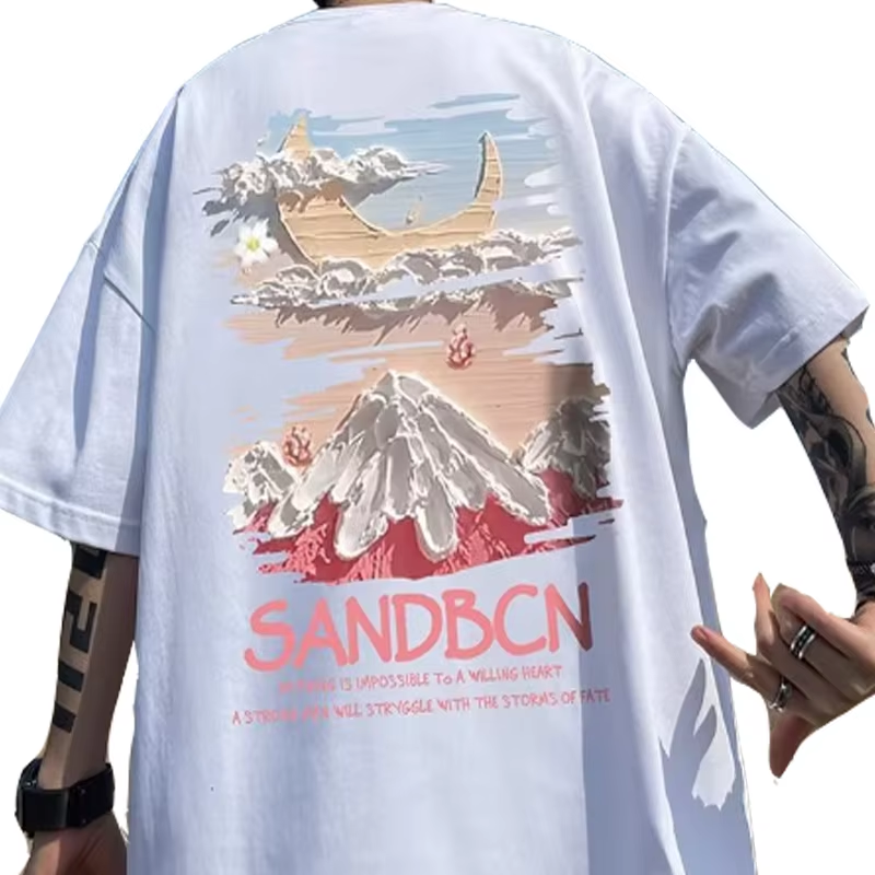 100% cotton oversized t shirt