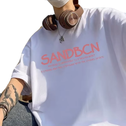 100% cotton oversized t shirt